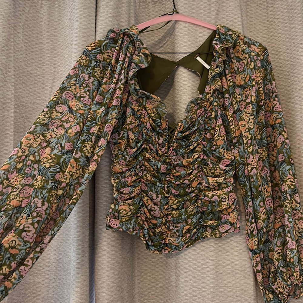 Free People Mabel Printed Blouse
